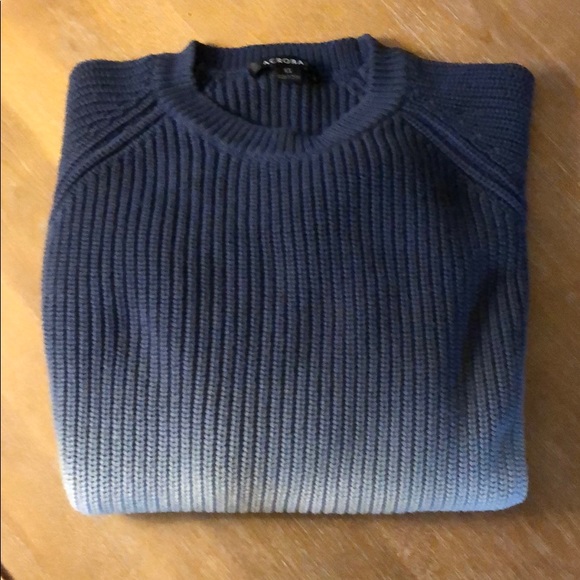 Acrobat Blue Ombré Cotton Sweater - Picture 3 of 5